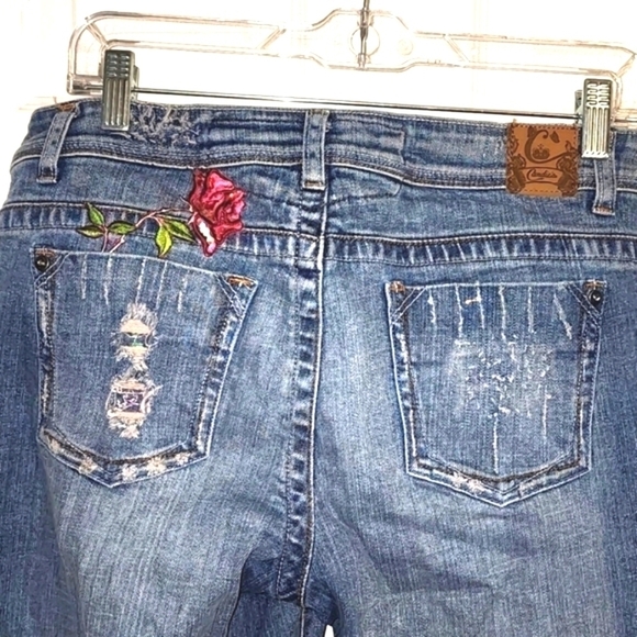 Candies Jeans w/distressed & embellishments Sz 13 - Picture 8 of 10
